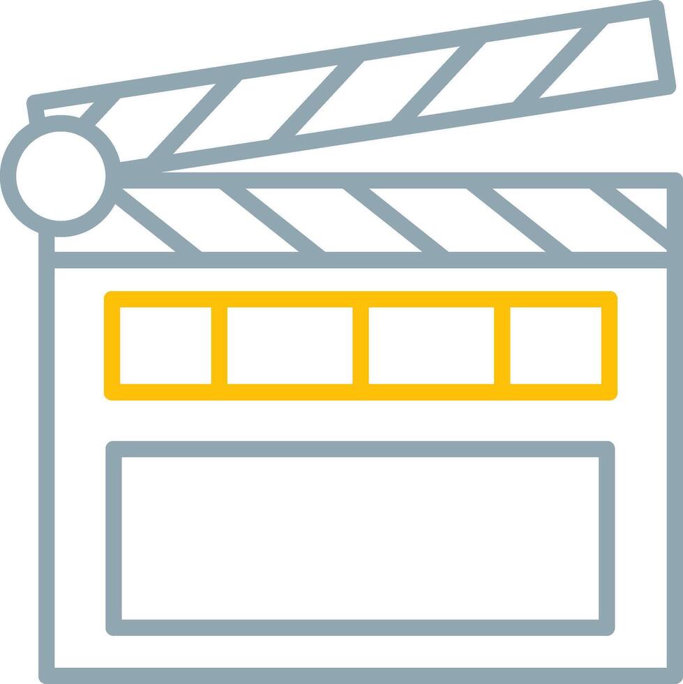 Clapperboard Icon Design Symbol vector