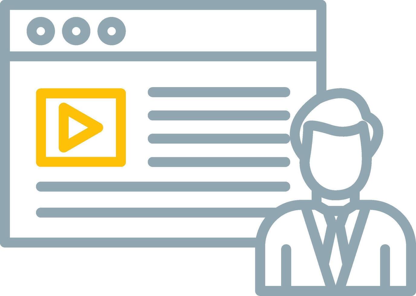 Content Creator Icon Design Symbol vector