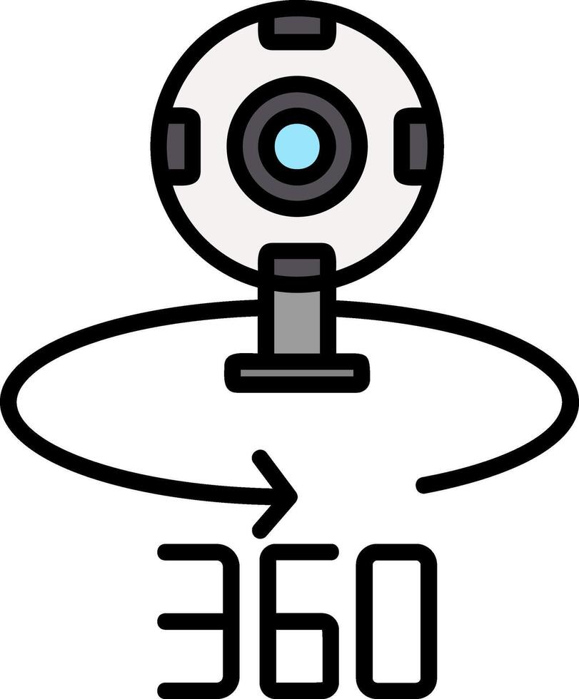 360 Camera Icon Design Symbol vector