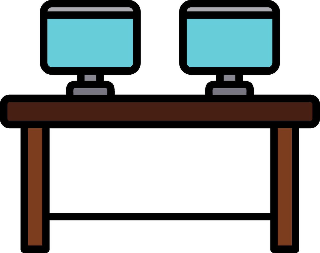 Work Table Icon Design Symbol vector