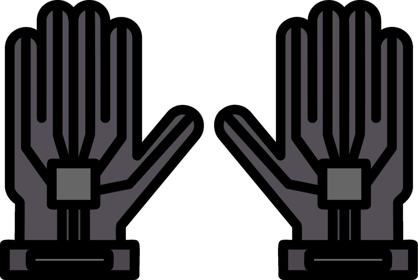 Wired Gloves Icon Design Symbol vector