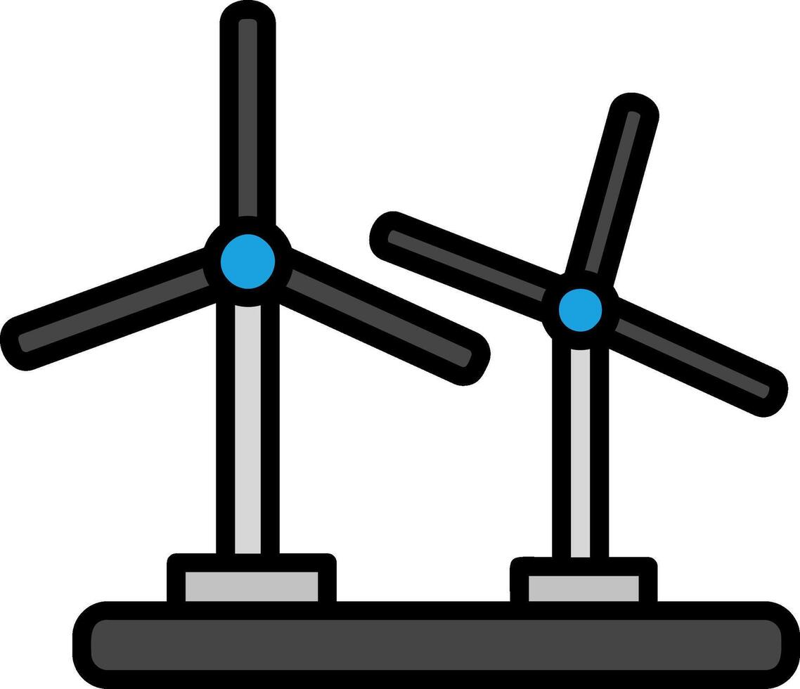 Wind Turbine Icon Design Symbol vector