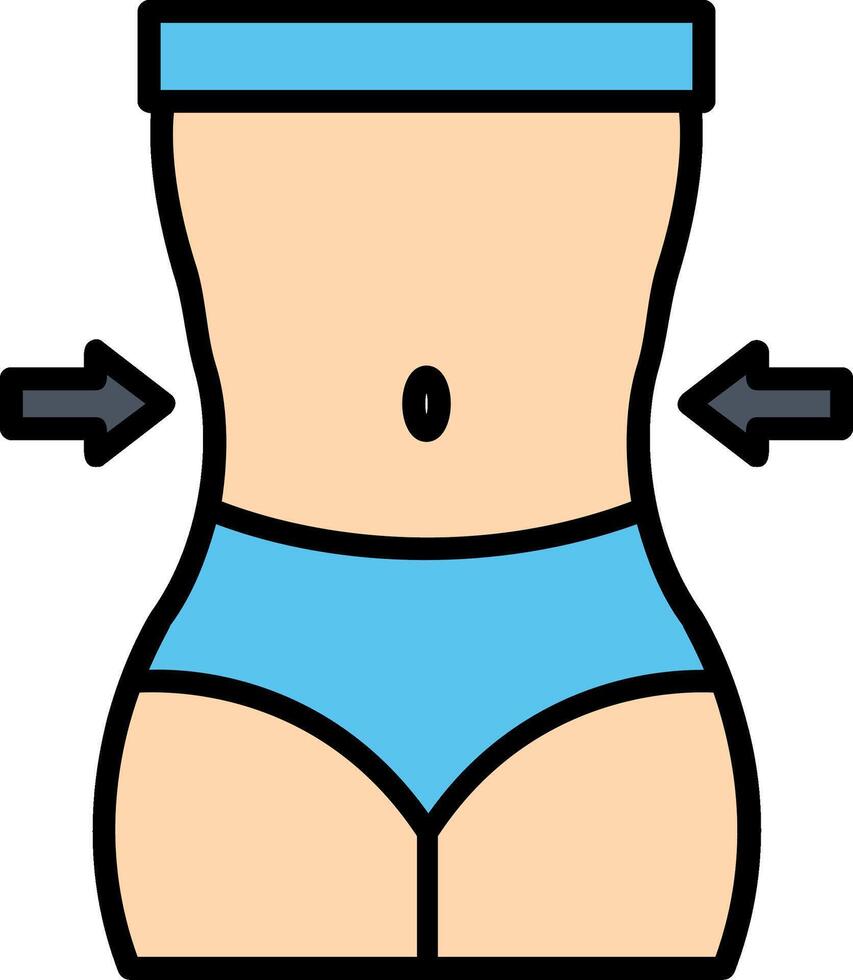 Waist Icon Design Symbol vector