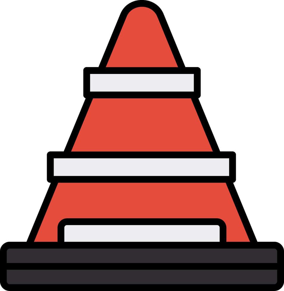 Traffic Cone Icon Design Symbol vector