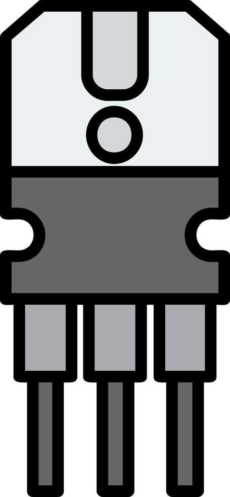 Transistor Icon Design Symbol vector