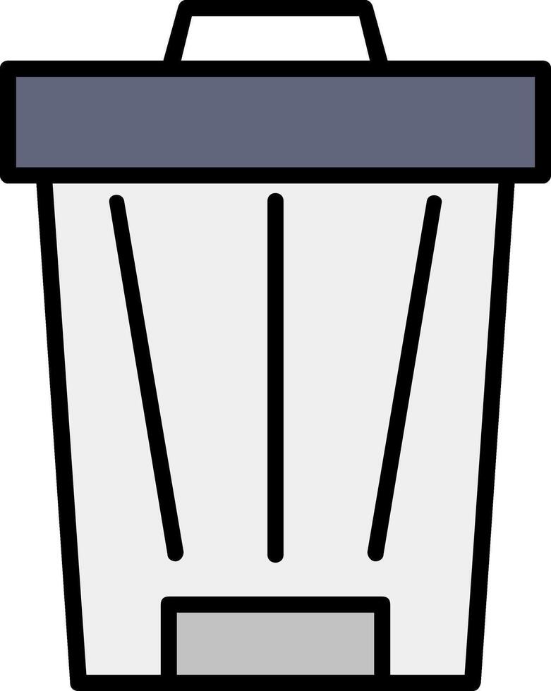 Trash Can Icon Design Symbol vector