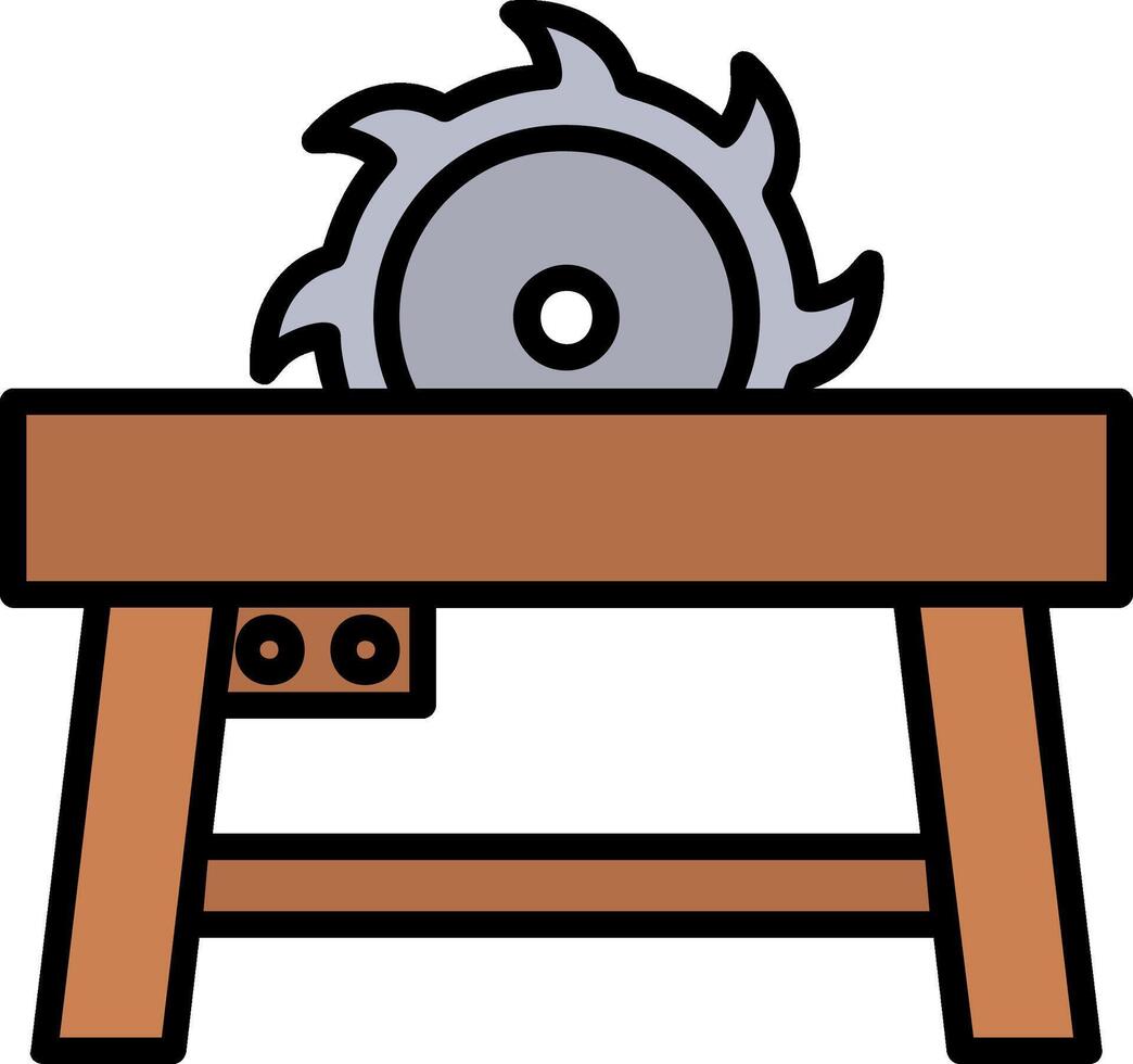 Table Saw Icon Design Symbol vector