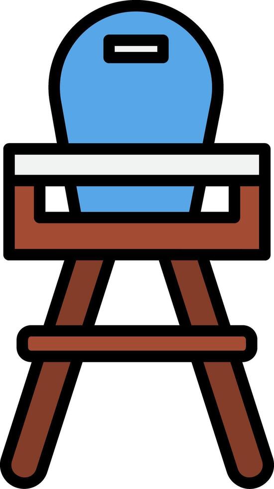 High Chair Icon Design Symbol vector