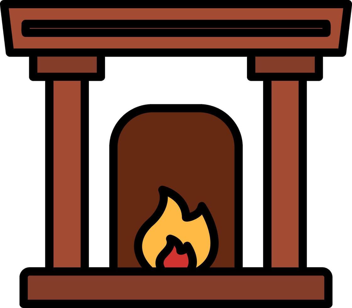Fireplace Icon Design Symbol vector