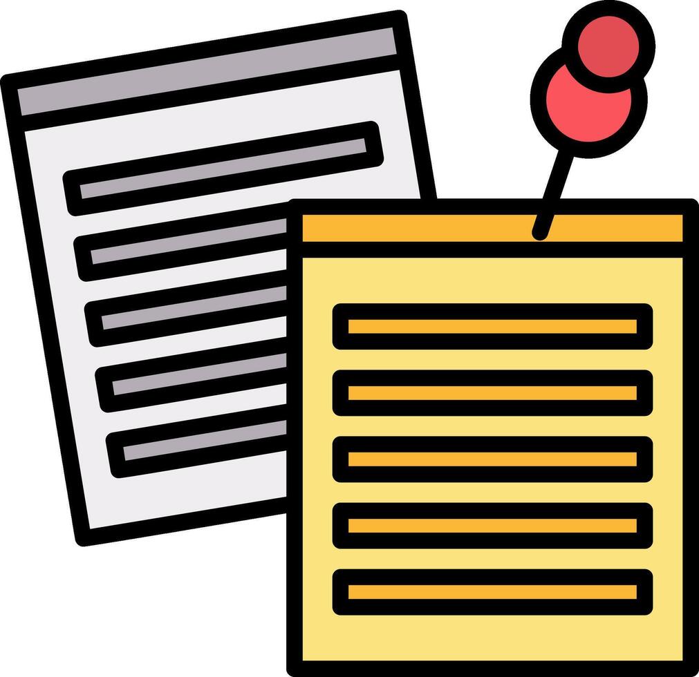 Sticky Notes Icon Design Symbol vector