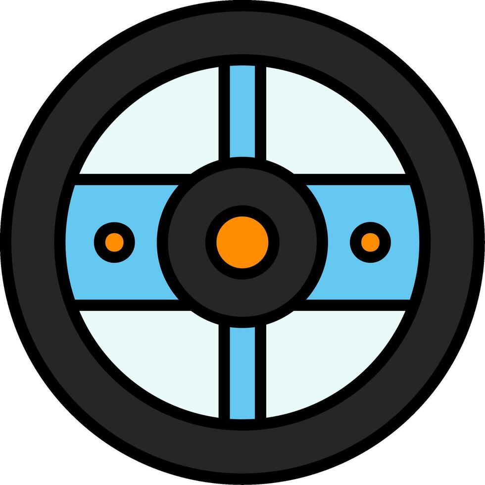Steering Wheel Icon Design Symbol vector