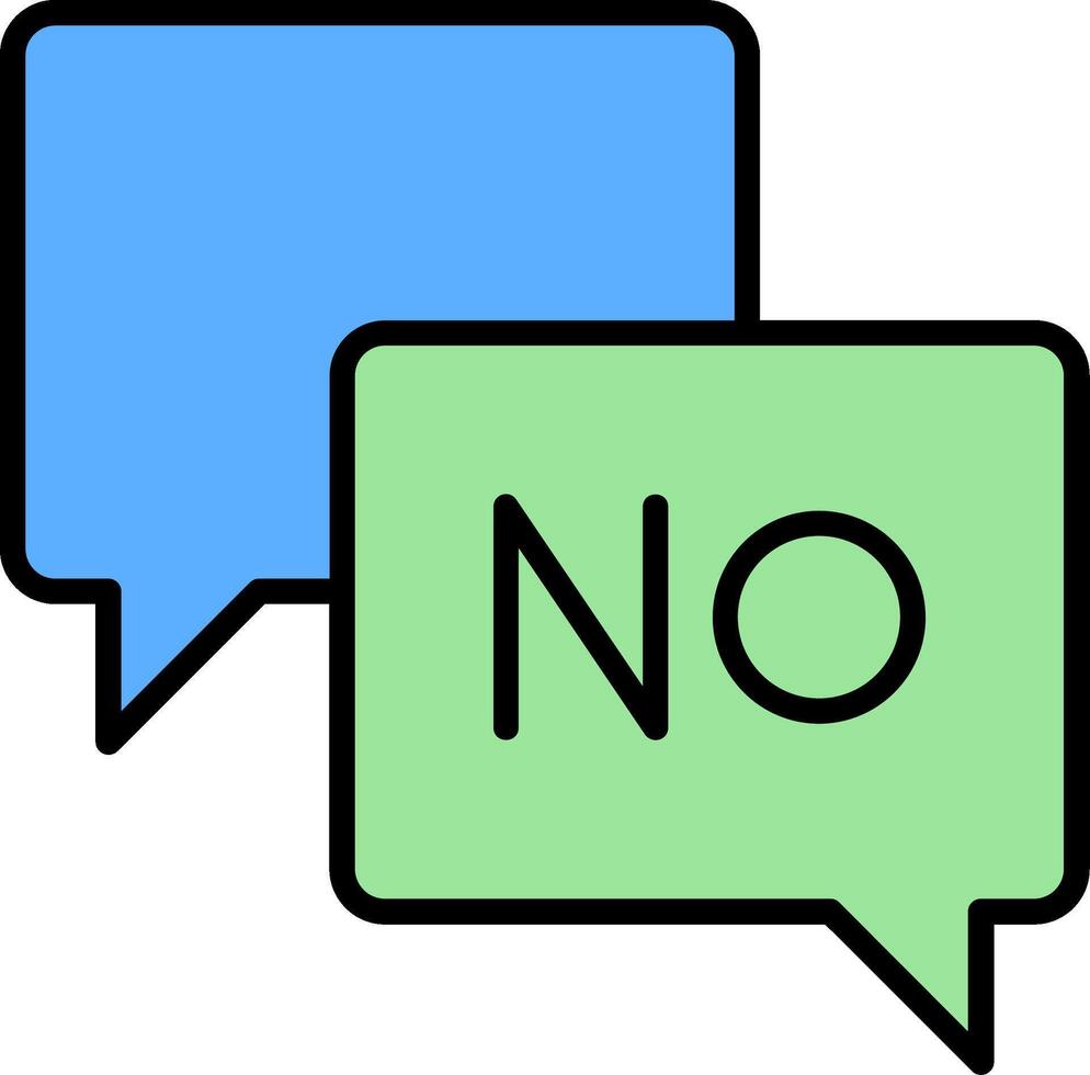 Say No Icon Design Symbol vector