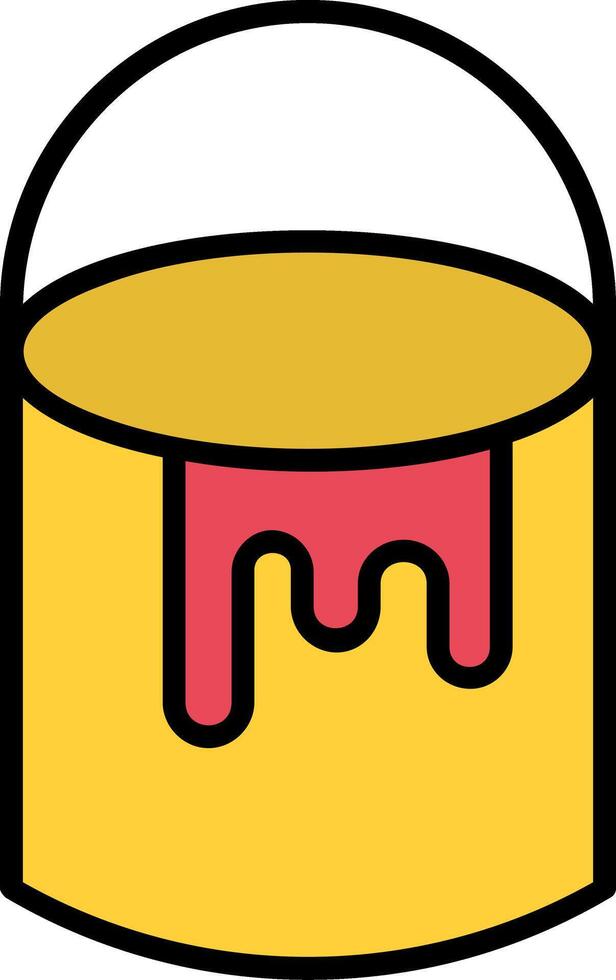 Paint Bucket Icon Design Symbol vector