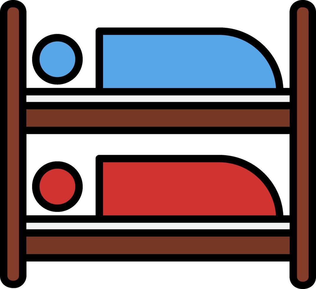 Bunk Bed Icon Design Symbol vector