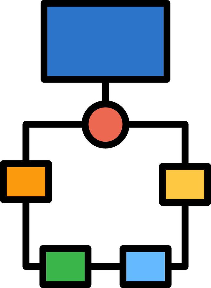 Flowchart Icon Design Symbol vector