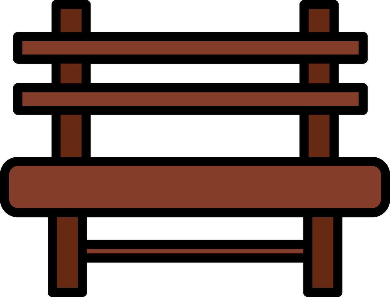 Bench Icon Design Symbol vector