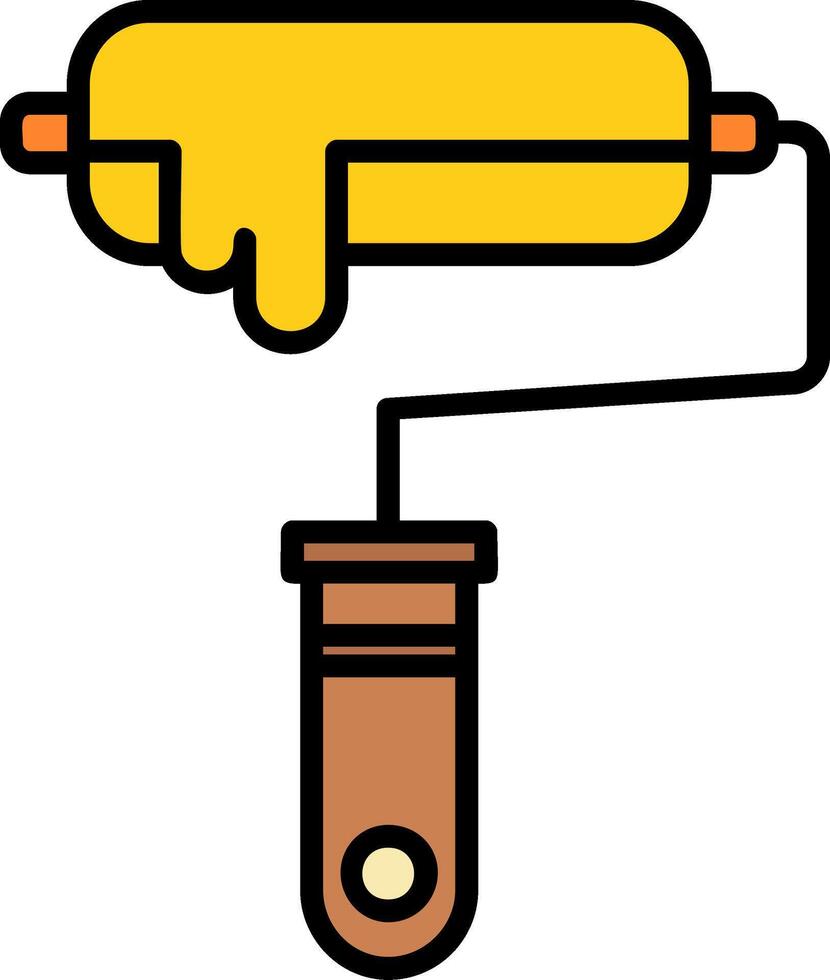 Paint Roller Icon Design Symbol vector