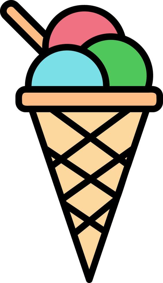 Ice Cream Icon Design Symbol vector