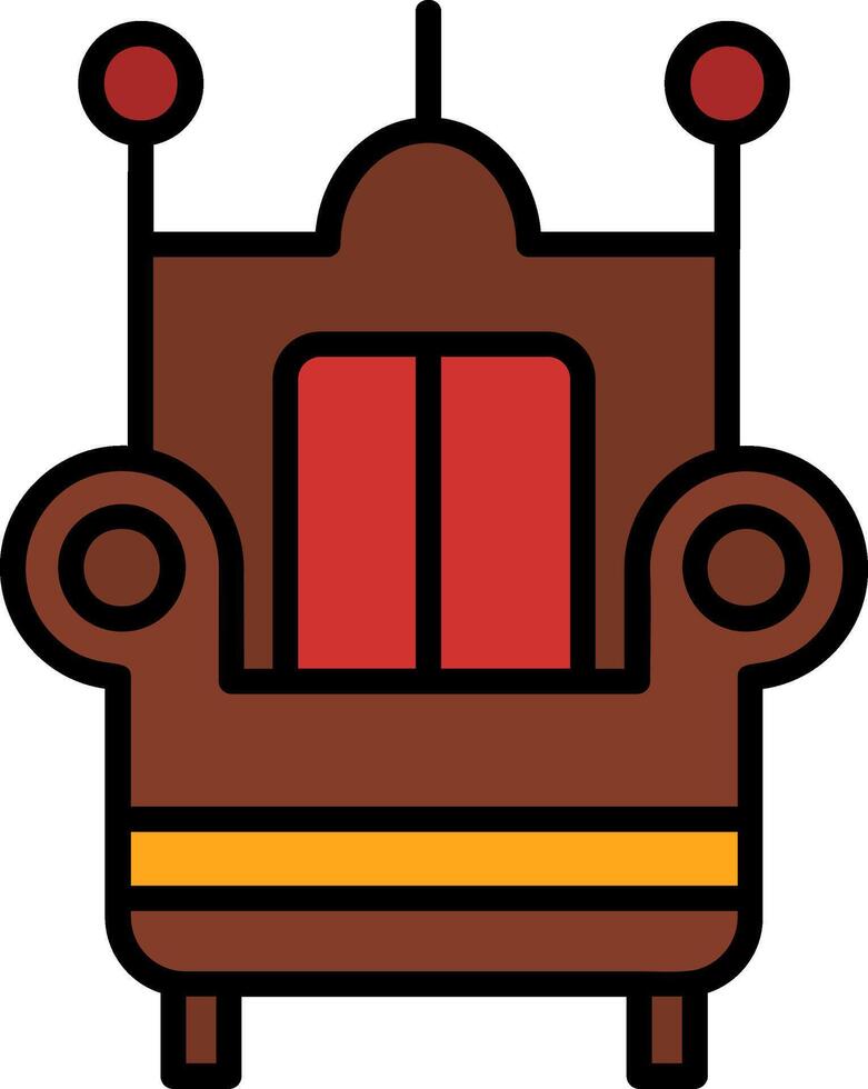 Throne Icon Design Symbol vector