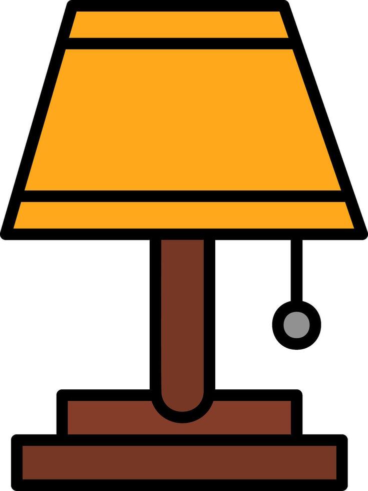Table Lamp Icon Design Symbol vector