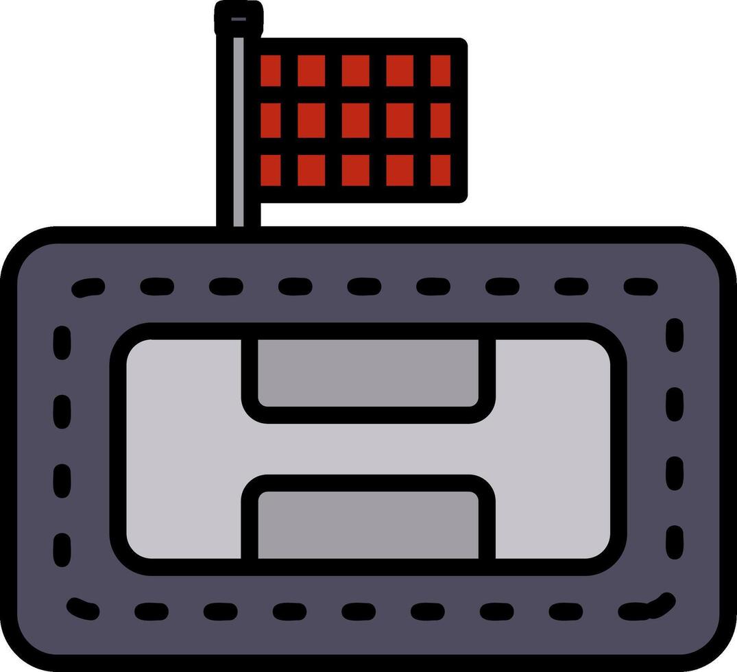 Race Track Icon Design Symbol vector