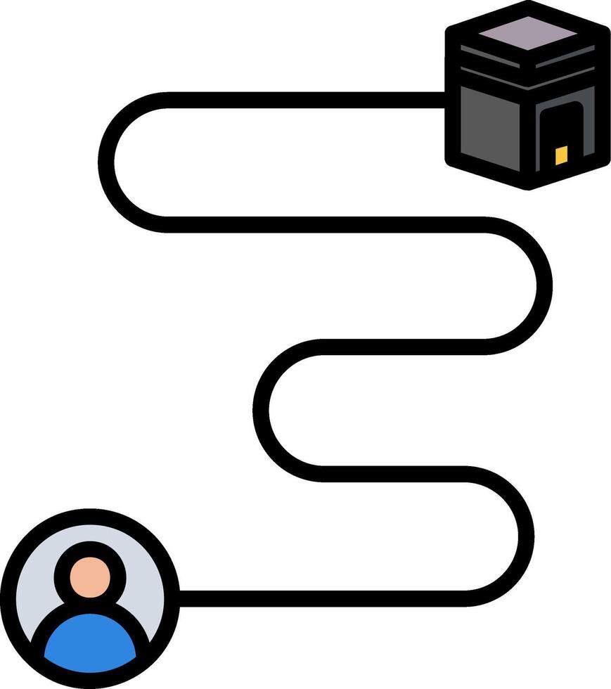 Route Icon Design Symbol vector