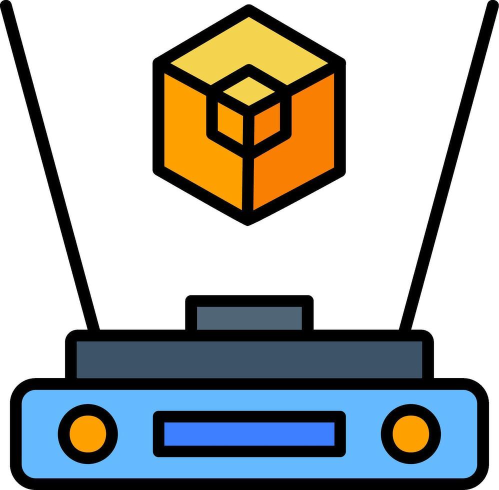 Hologram Icon Design Symbol vector