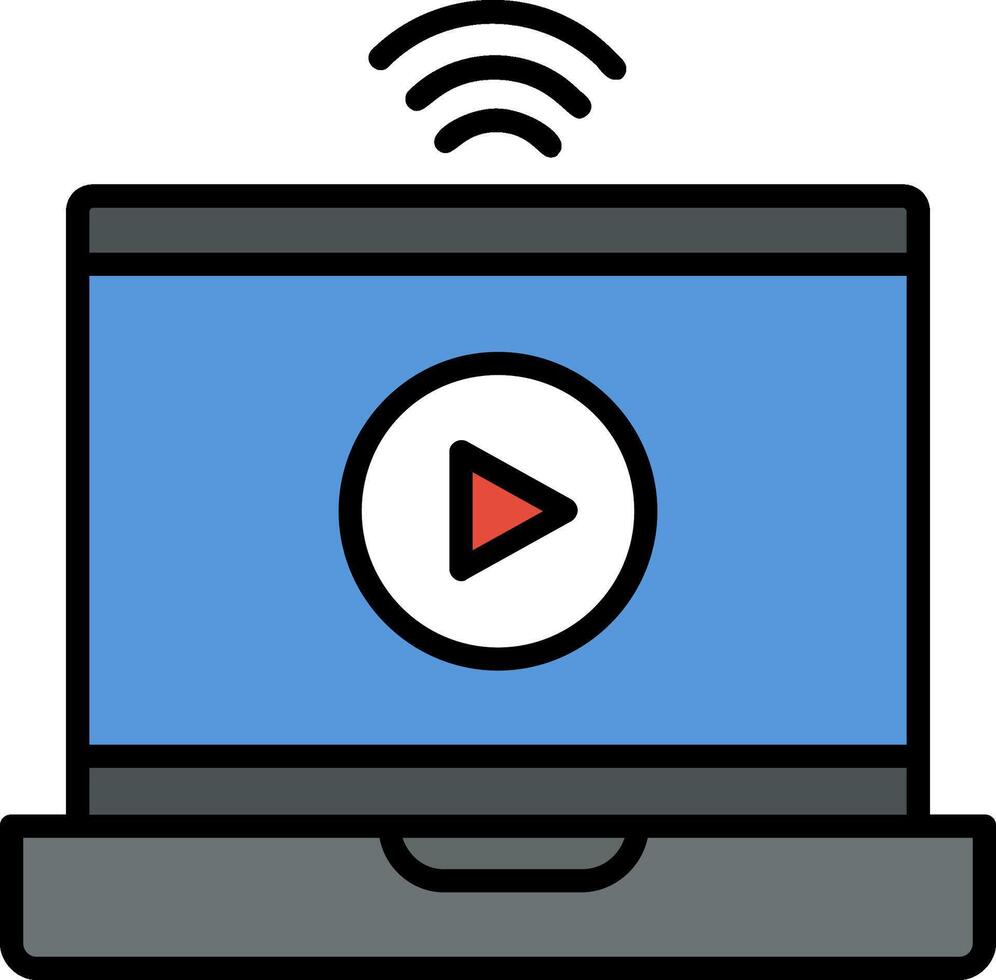 Online Streaming Icon Design Symbol vector