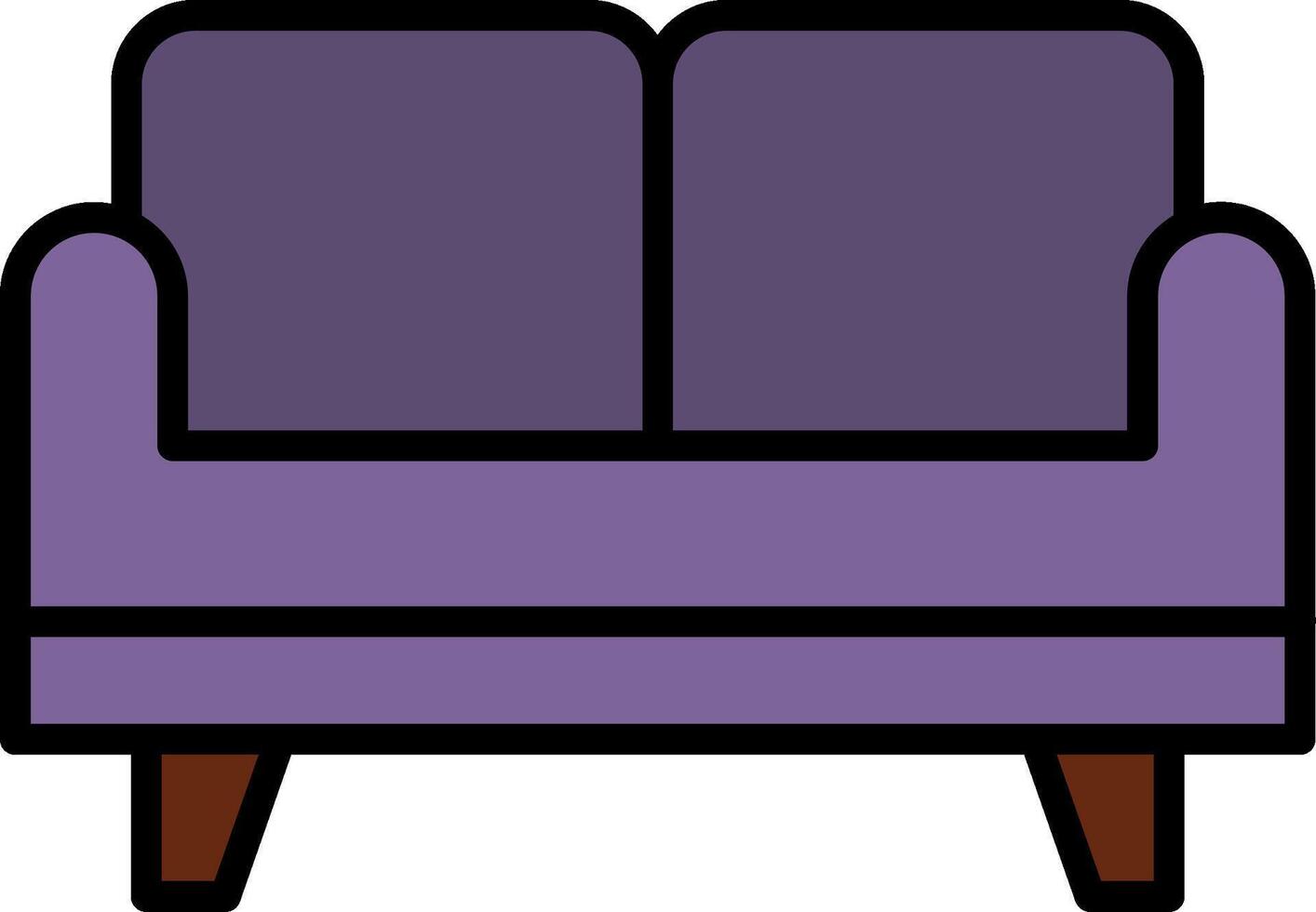 Sofa Bed Icon Design Symbol vector