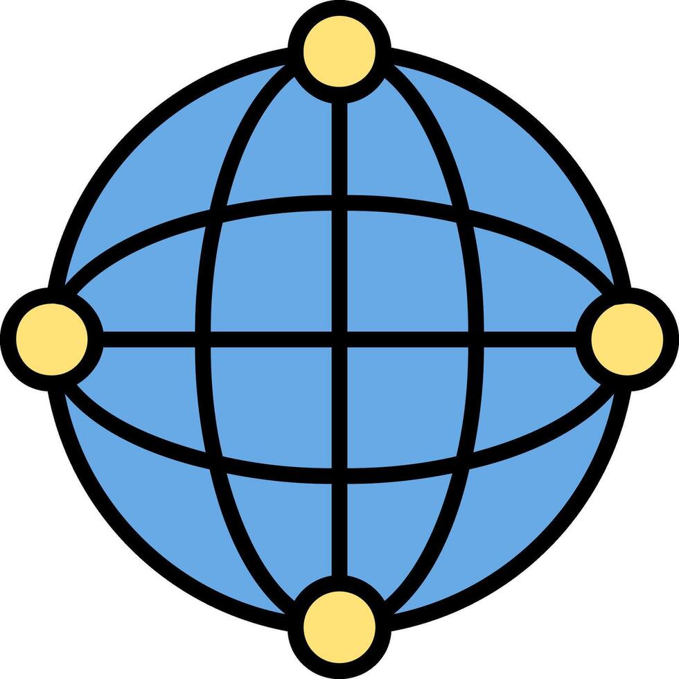 Network Icon Design Symbol vector