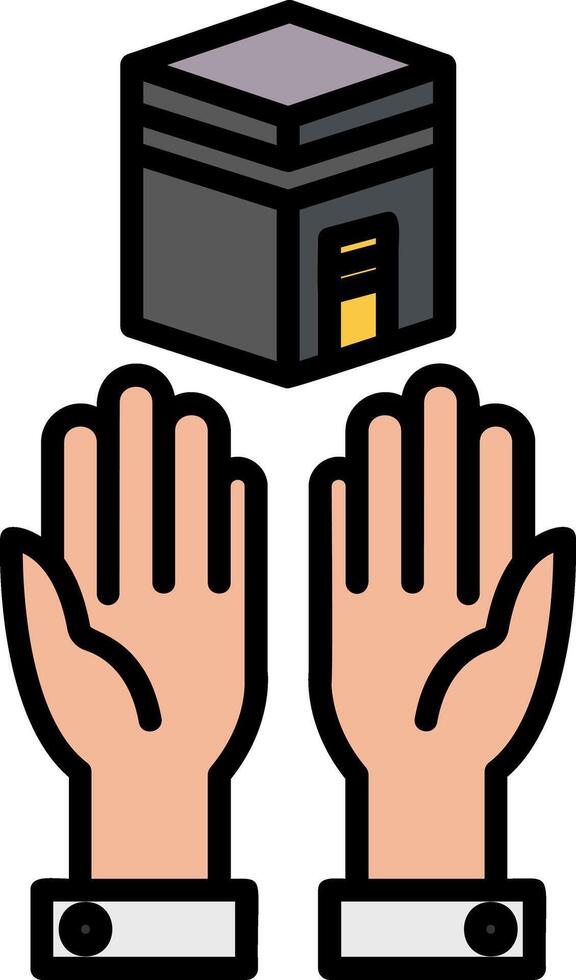 Prayer Icon Design Symbol vector