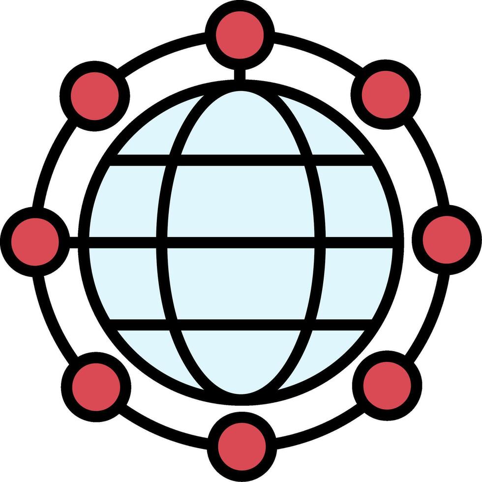 Global Network Icon Design Symbol vector
