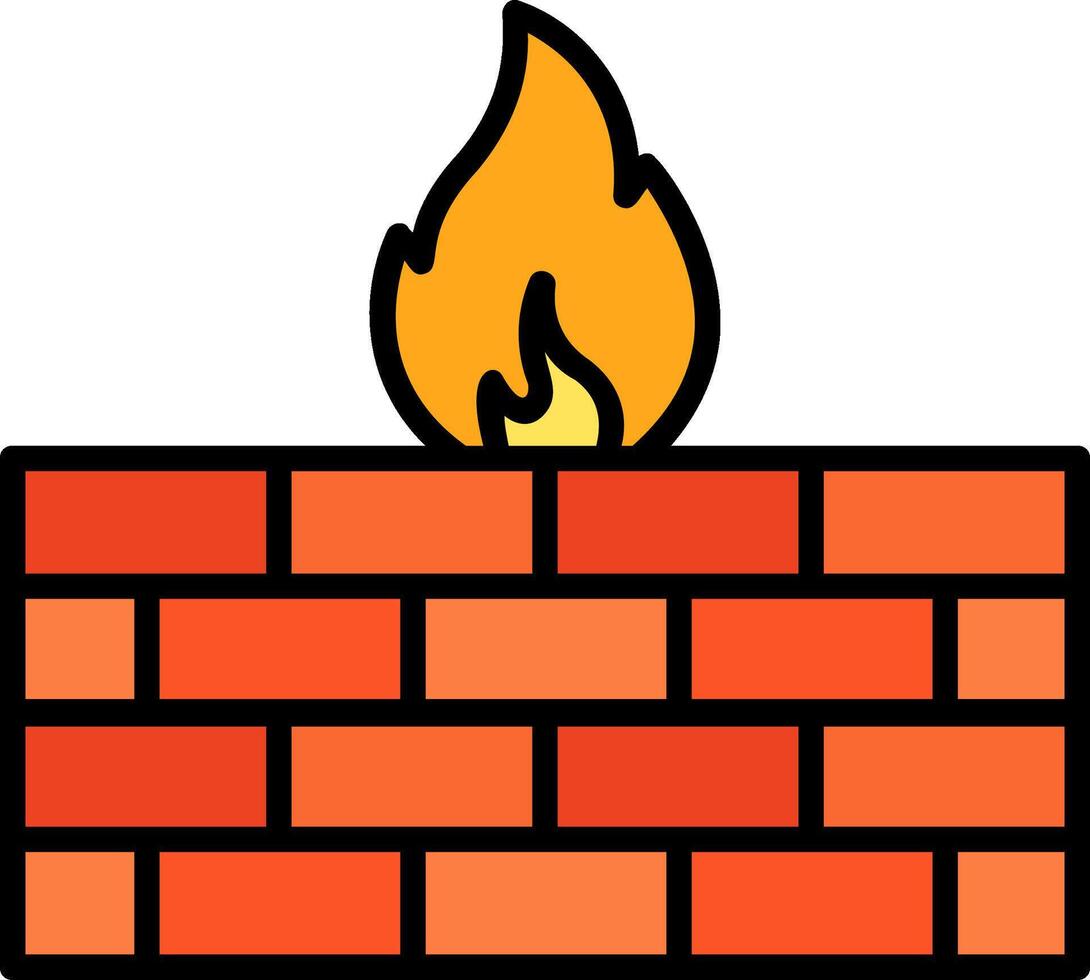Firewall Icon Design Symbol vector