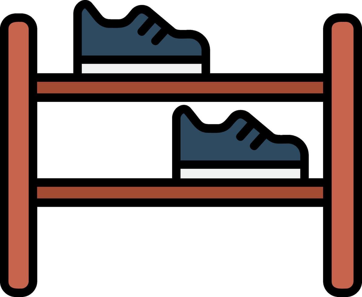 Shoe Rack Icon Design Symbol vector