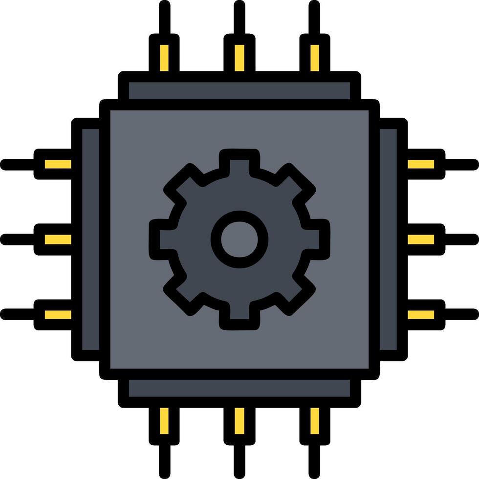 Cpu Icon Design Symbol vector