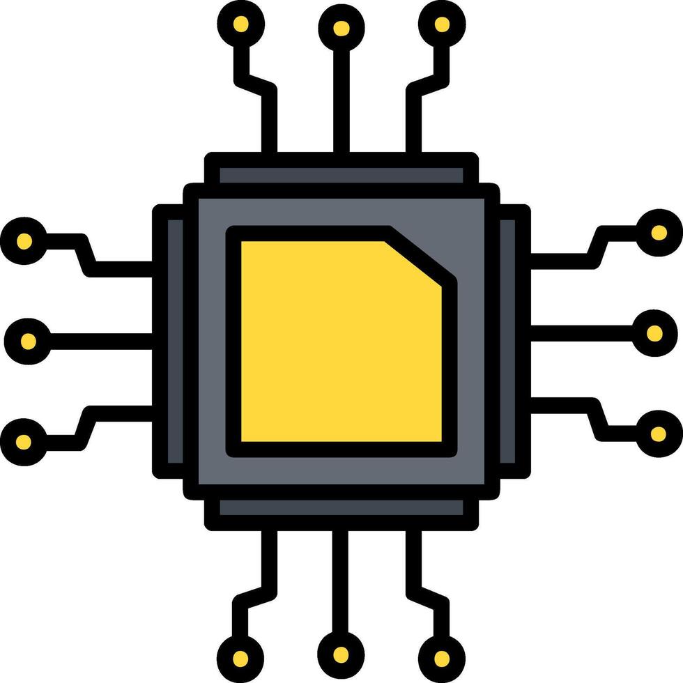 Cpu Icon Design Symbol vector