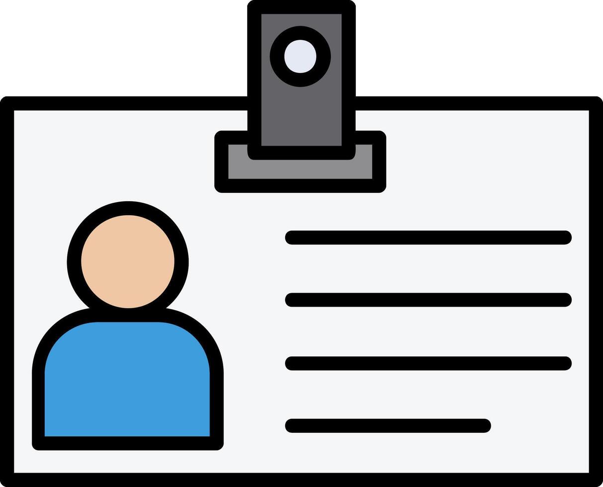 Identification Card Icon Design Symbol vector