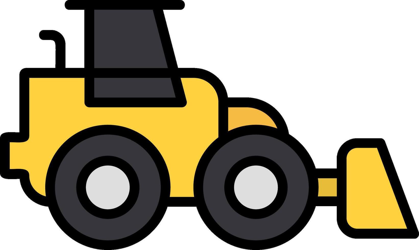 Front Loader Icon Design Symbol vector