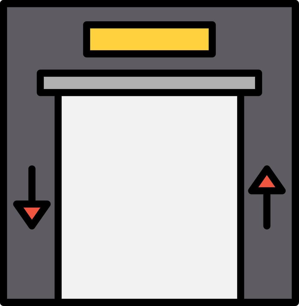 Elevator Icon Design Symbol vector