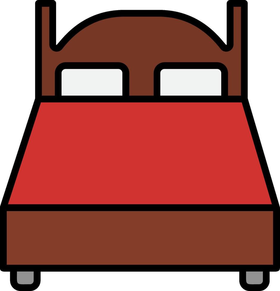 Double Bed Icon Design Symbol vector