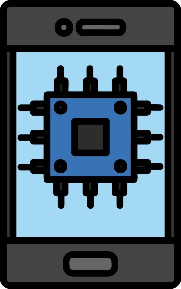Cpu Icon Design Symbol vector
