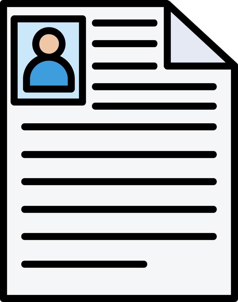 Curriculum Vitae Icon Design Symbol vector
