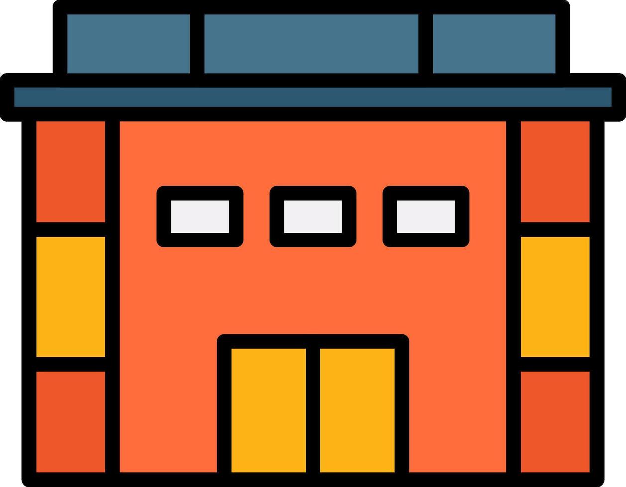 Building Icon Design Symbol vector