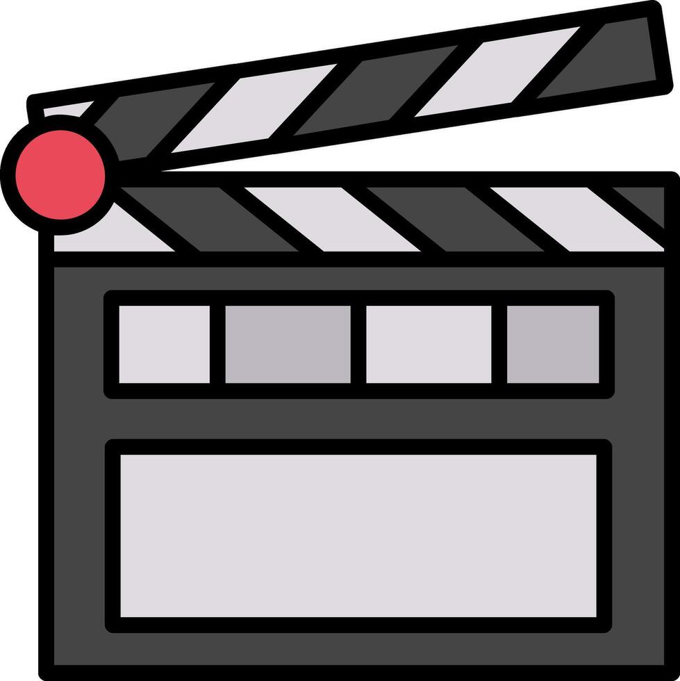 Clapperboard Icon Design Symbol vector