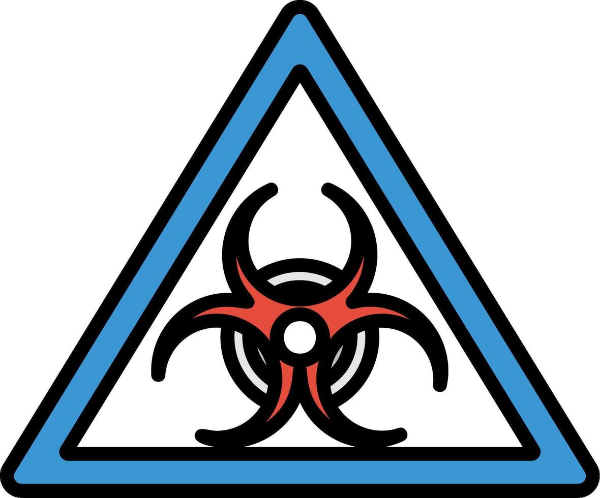 Biological Hazard Icon Design Symbol vector