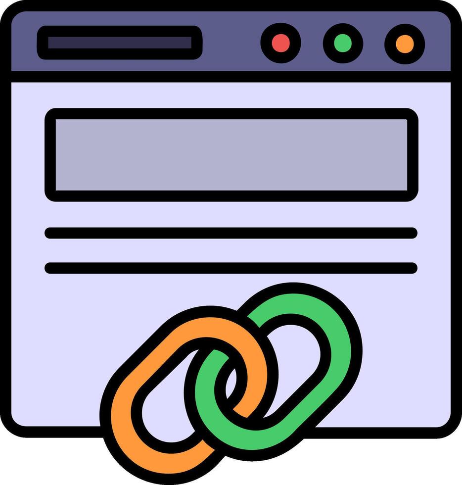 Backlinks Icon Design Symbol vector