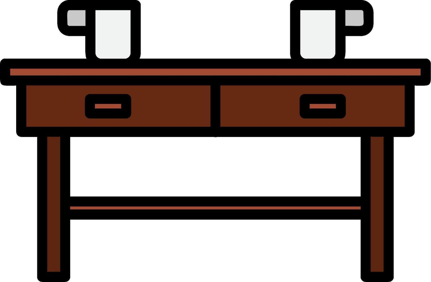 Coffee Table Icon Design Symbol vector