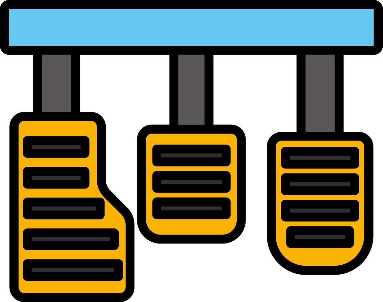 Car Pedals Icon Design Symbol vector