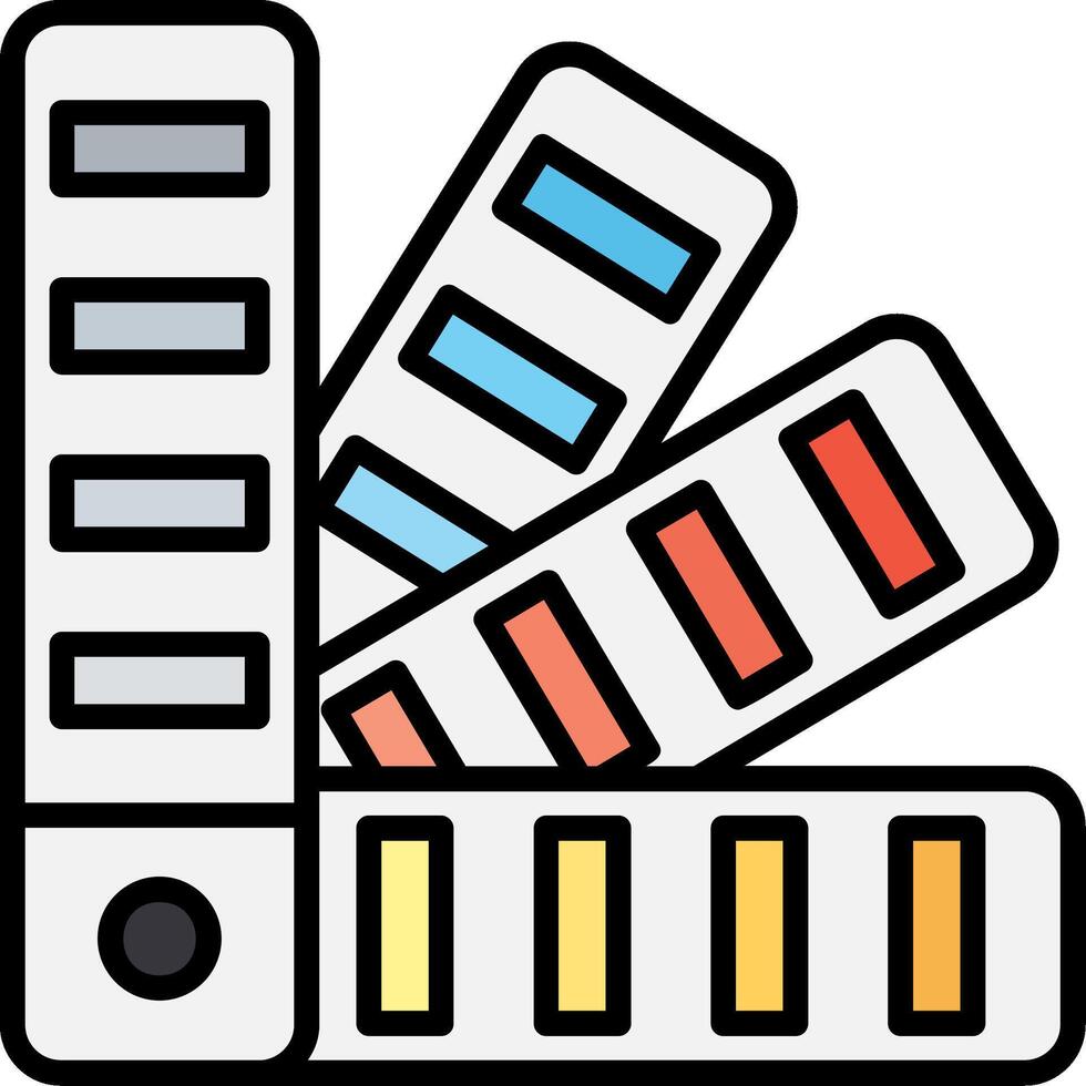 Color Palette Icon Design Symbol vector