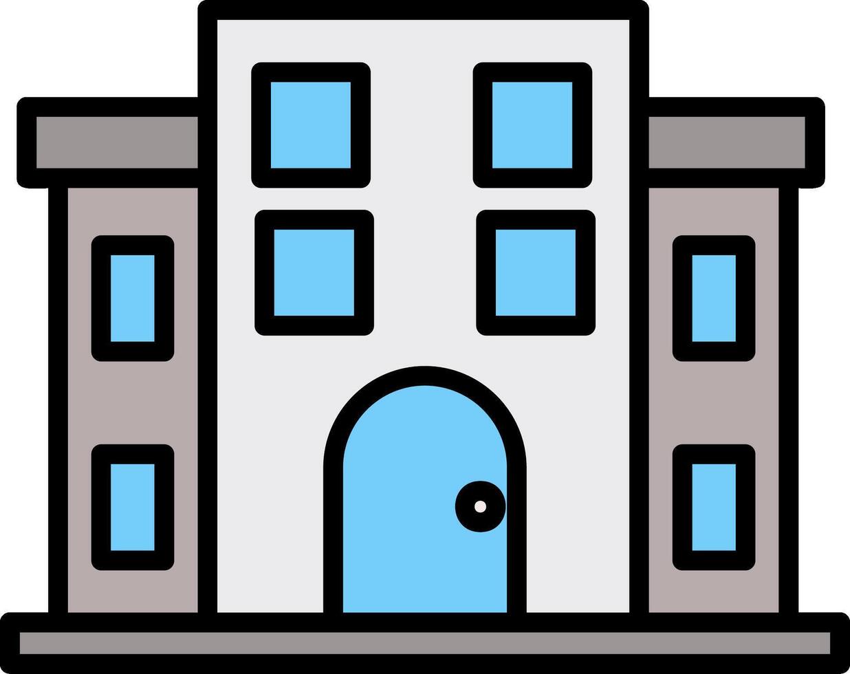 Building Icon Design Symbol vector